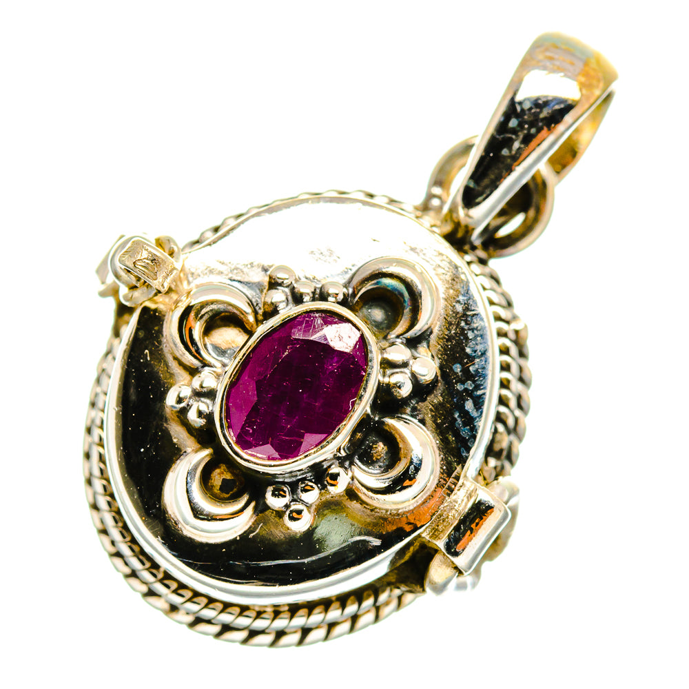 Ruby Pendants handcrafted by Anasilvercos - PD9467