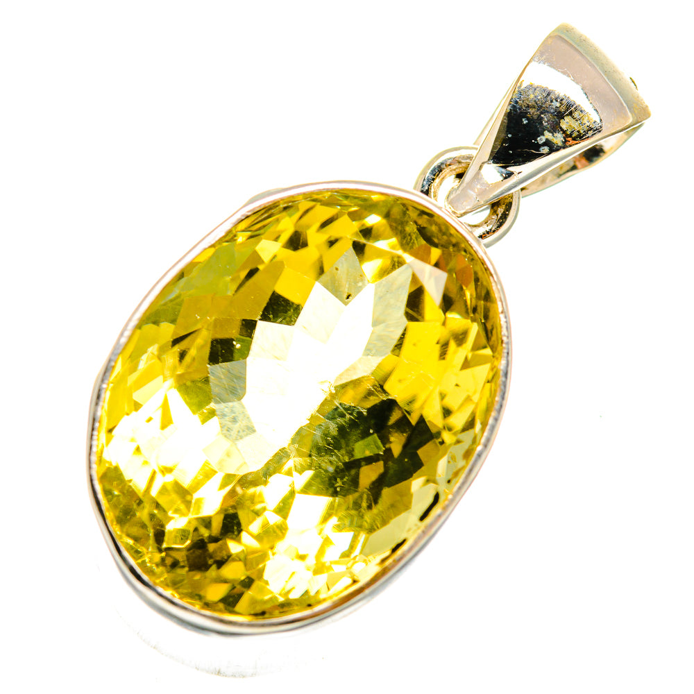 Lemon Quartz Pendants handcrafted by Anasilvercos - PD9469