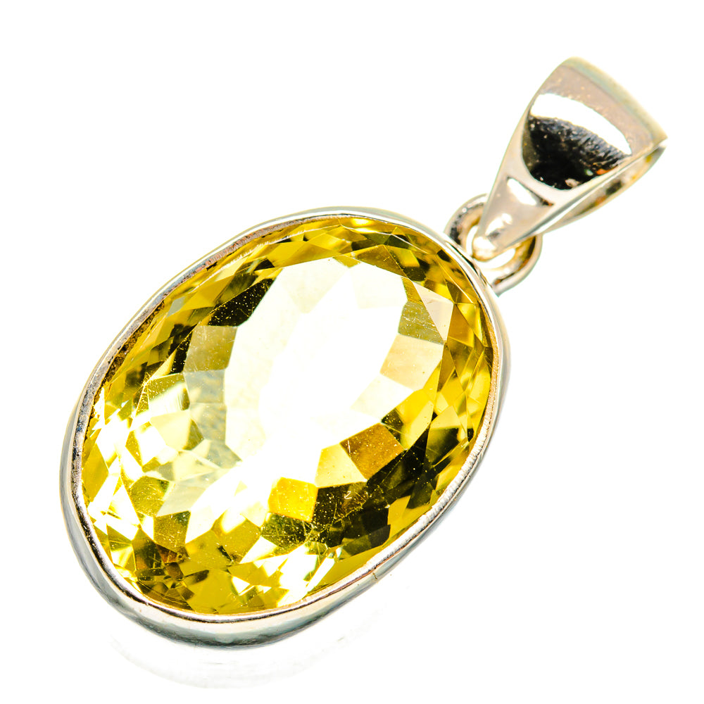 Lemon Quartz Pendants handcrafted by Anasilvercos - PD9470