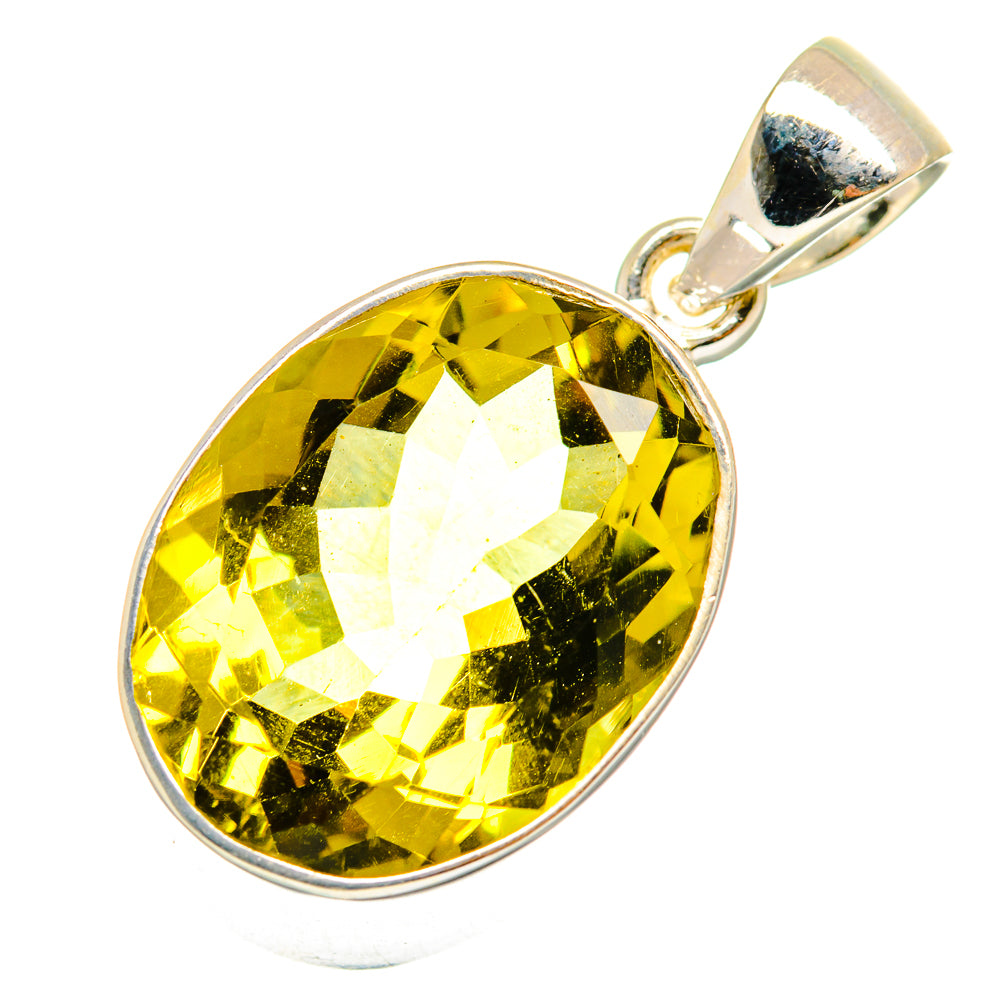 Lemon Quartz Pendants handcrafted by Anasilvercos - PD9472