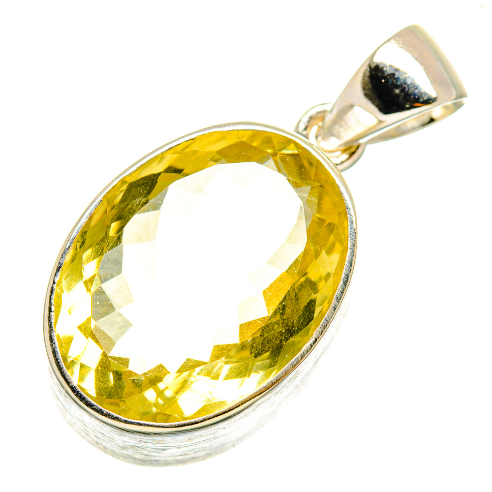 Lemon Quartz Pendants handcrafted by Anasilvercos - PD9473
