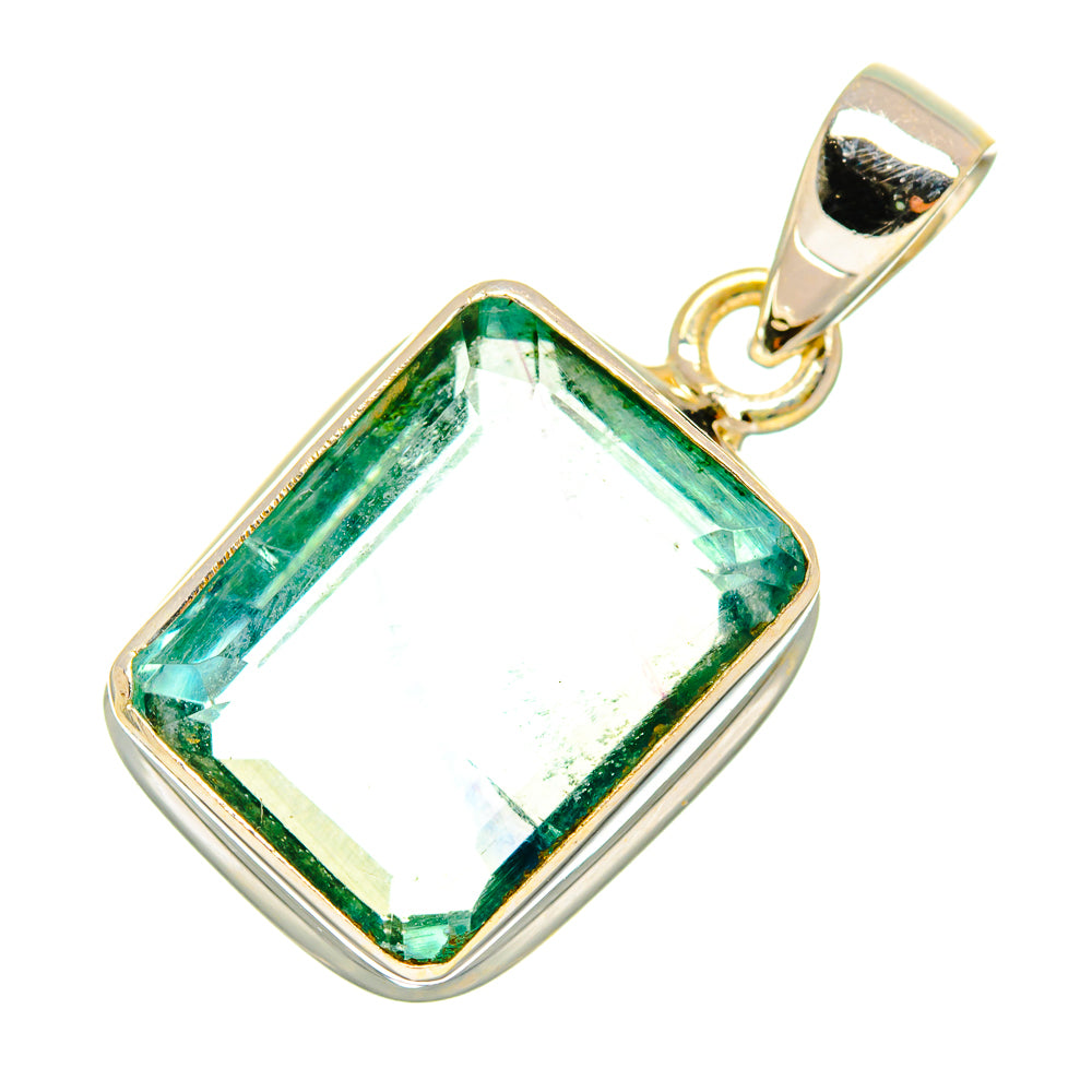 Green Fluorite Pendants handcrafted by Anasilvercos - PD9475