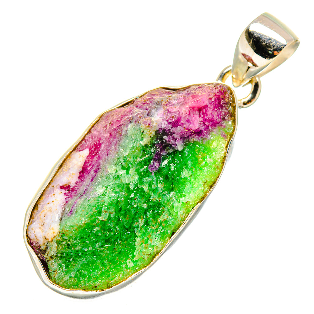Ruby Zoisite Pendants handcrafted by Anasilvercos - PD9502