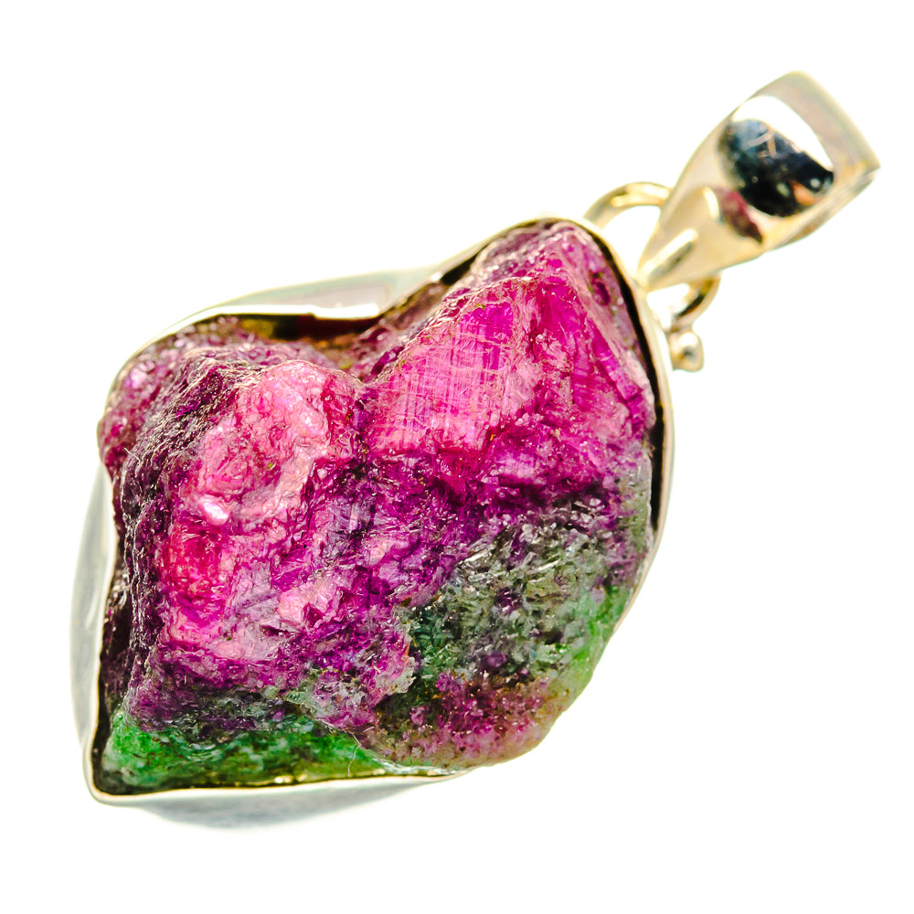 Ruby Zoisite Pendants handcrafted by Anasilvercos - PD9503