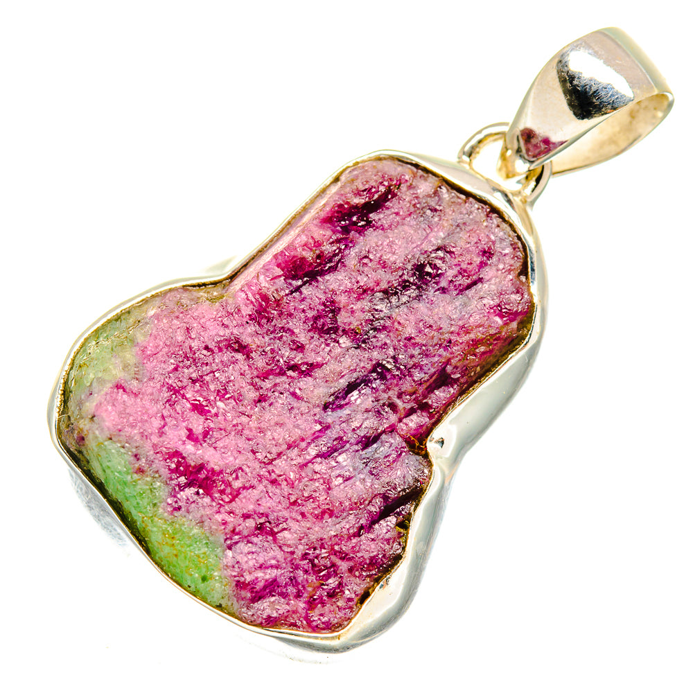 Ruby Zoisite Pendants handcrafted by Anasilvercos - PD9505 - Photo 2