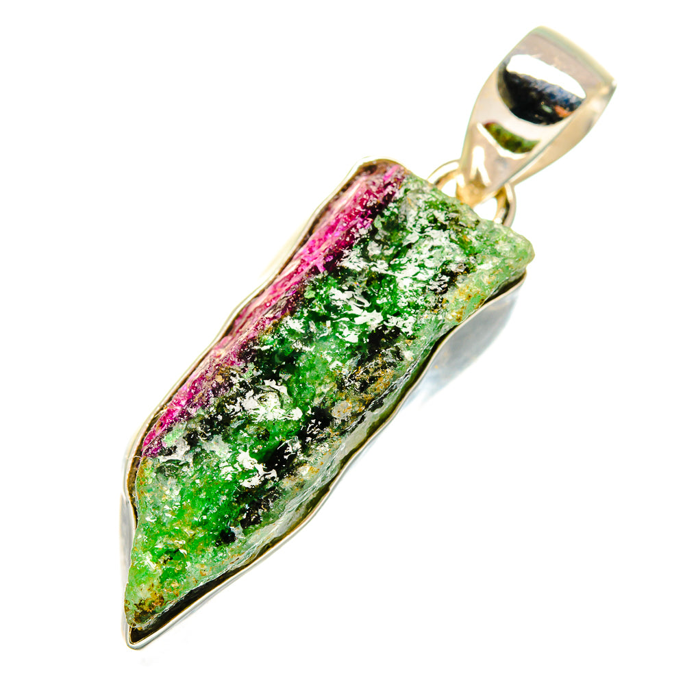 Ruby Zoisite Pendants handcrafted by Anasilvercos - PD9506