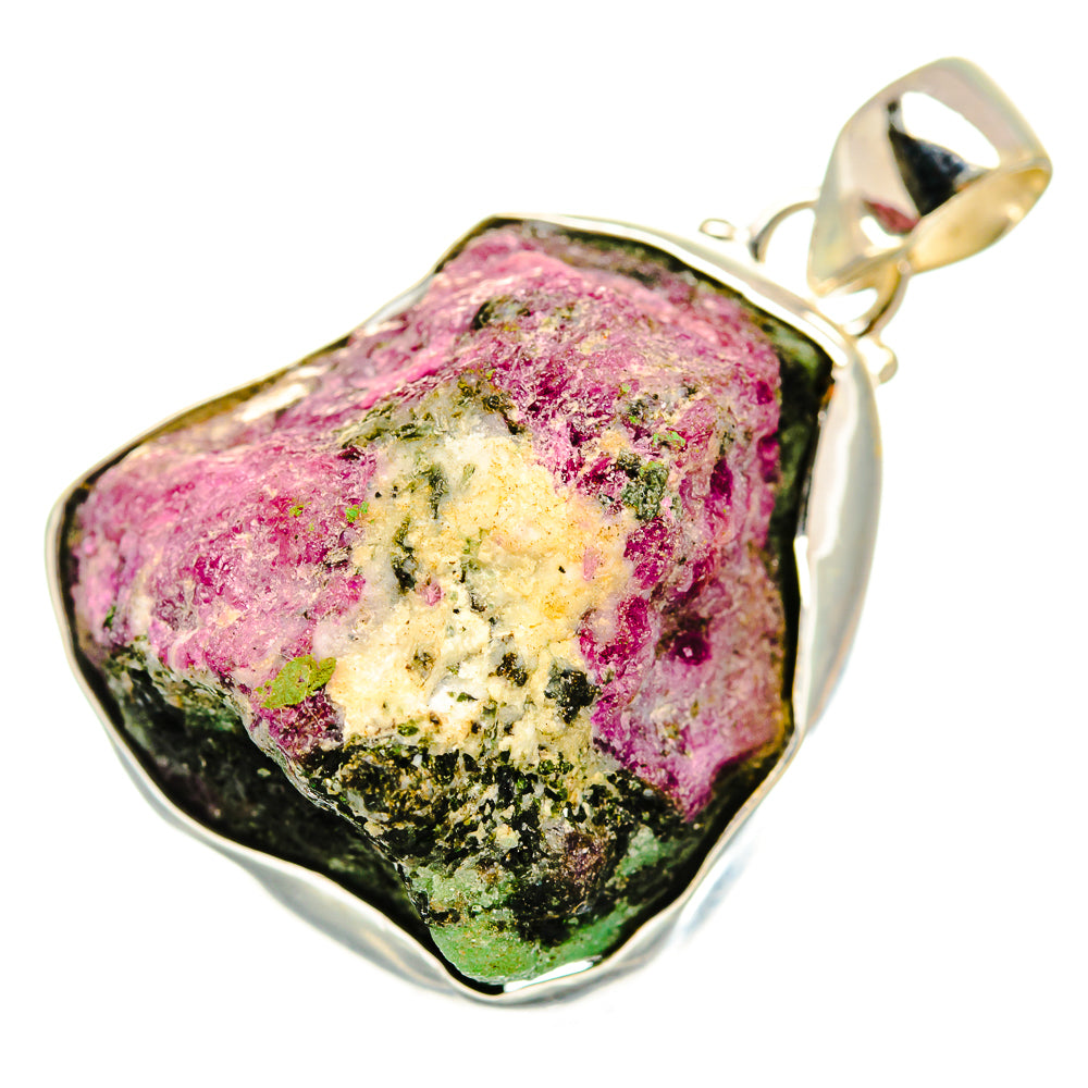 Ruby Zoisite Pendants handcrafted by Anasilvercos - PD9507