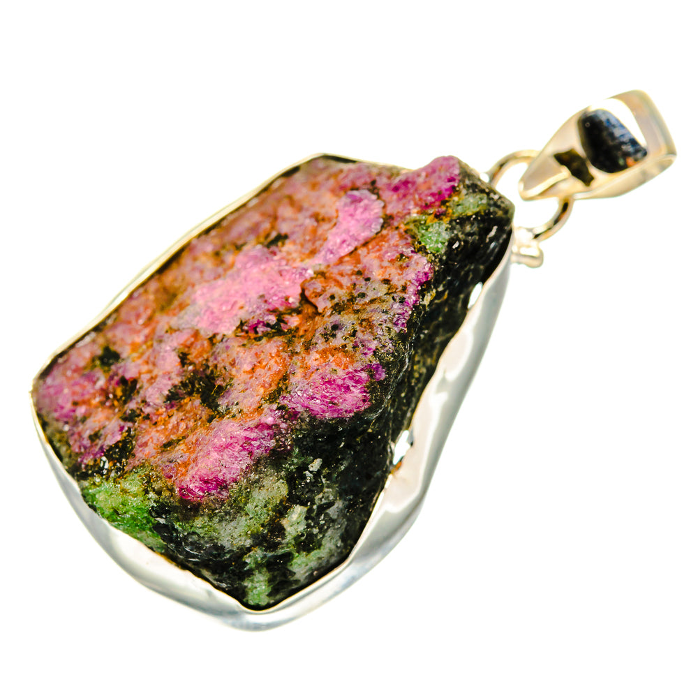 Ruby Zoisite Pendants handcrafted by Anasilvercos - PD9508