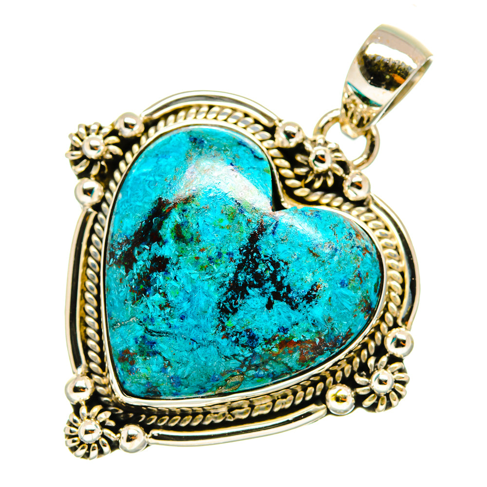 Chrysocolla Pendants handcrafted by Anasilvercos - PD9523