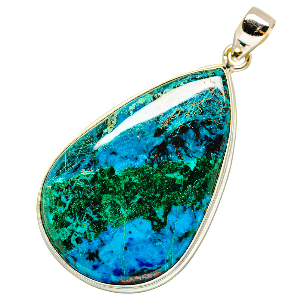 Chrysocolla Pendants handcrafted by Anasilvercos - PD9525