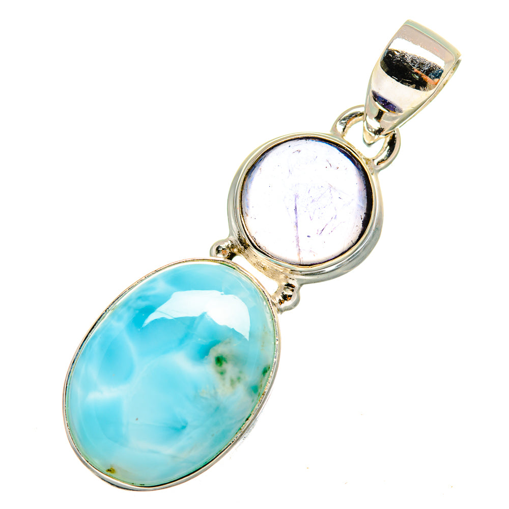 Larimar Pendants handcrafted by Anasilvercos - PD9537