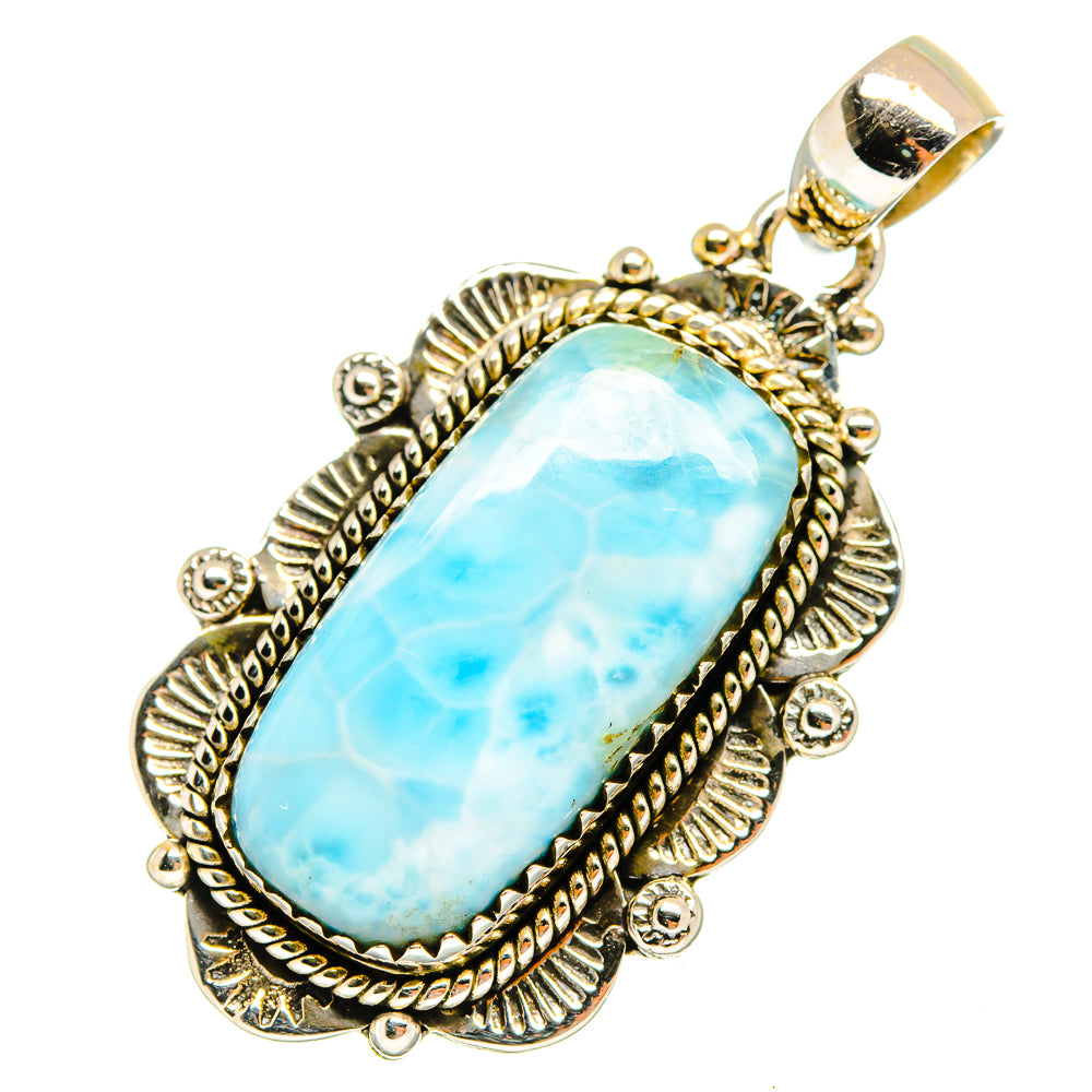 Larimar Pendants handcrafted by Anasilvercos - PD9545