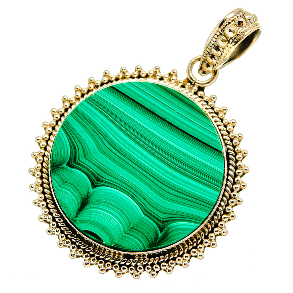 Malachite Pendants handcrafted by Anasilvercos - PD9548