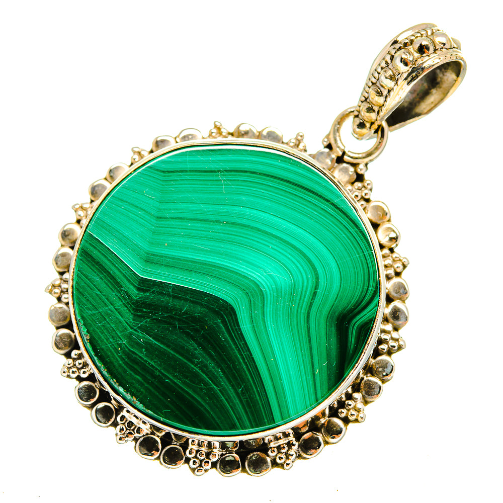 Malachite Pendants handcrafted by Anasilvercos - PD9549