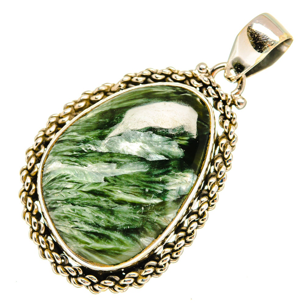 Seraphinite Pendants handcrafted by Anasilvercos - PD9558