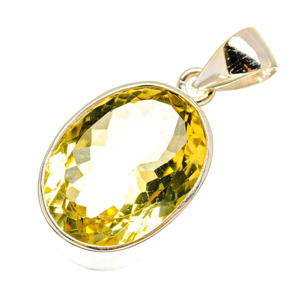 Lemon Quartz Pendants handcrafted by Anasilvercos - PD9581