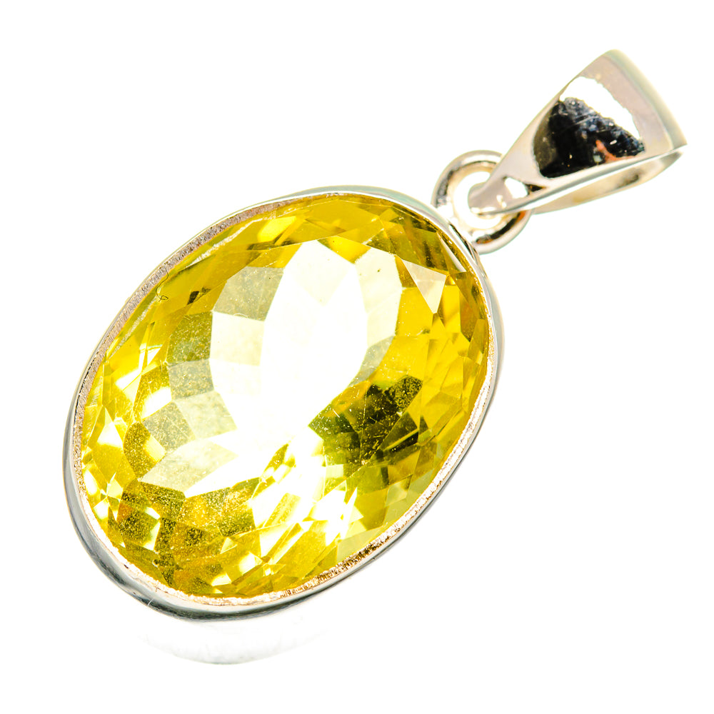 Lemon Quartz Pendants handcrafted by Anasilvercos - PD9582