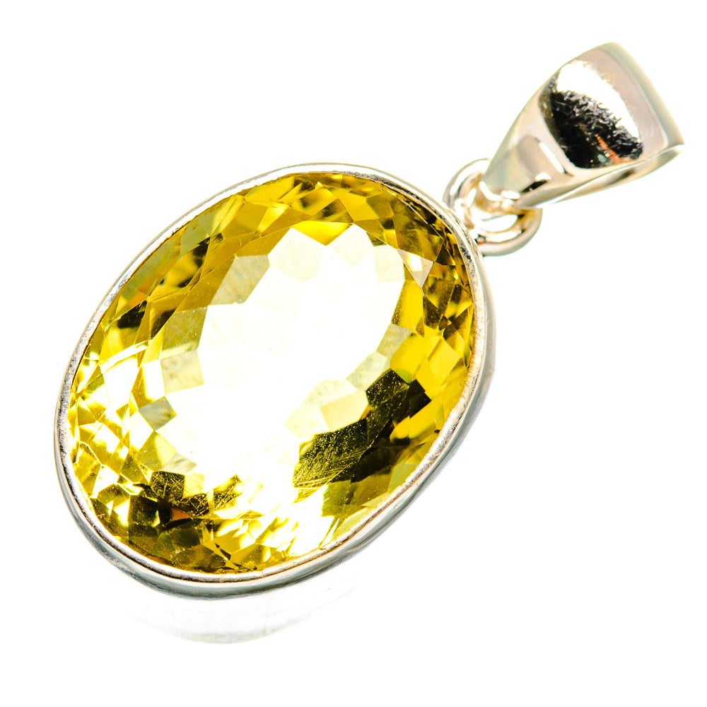 Lemon Quartz Pendants handcrafted by Anasilvercos - PD9583