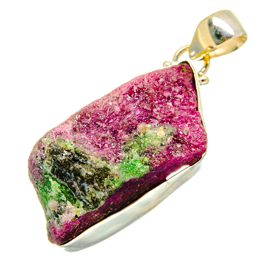 Ruby Zoisite Pendants handcrafted by Anasilvercos - PD9594