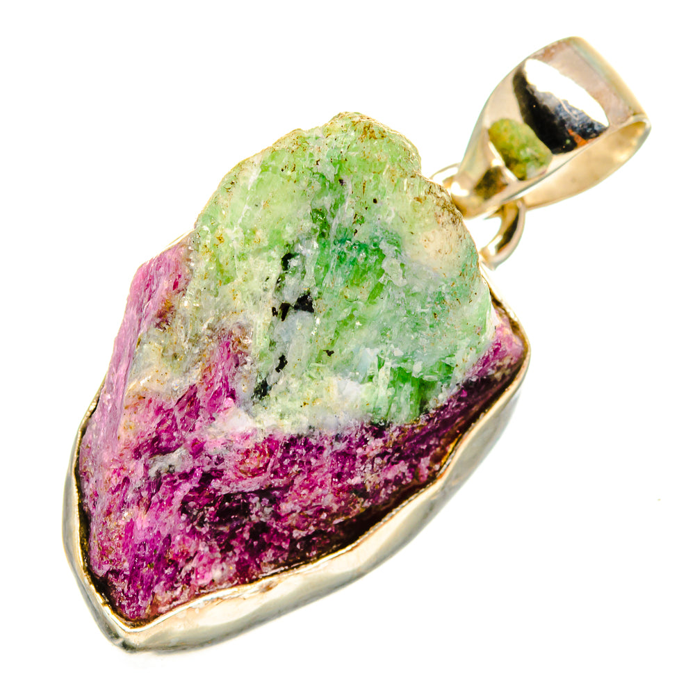 Ruby Zoisite Pendants handcrafted by Anasilvercos - PD9598