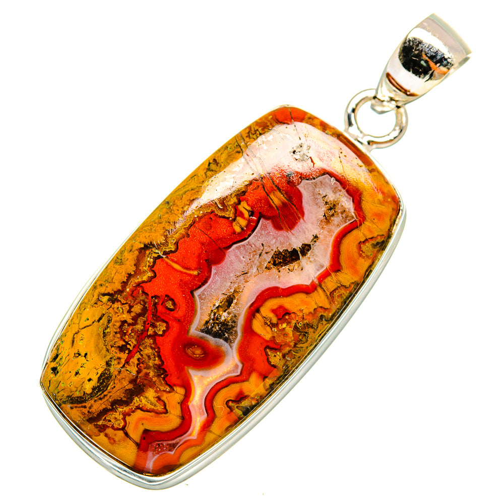 Moroccan Agate Pendants handcrafted by Anasilvercos - PD9604
