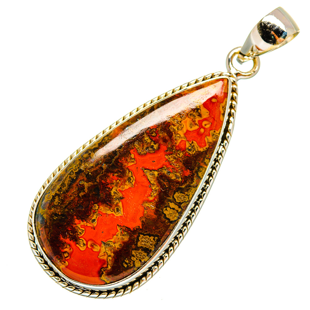Moroccan Agate Pendants handcrafted by Anasilvercos - PD9607