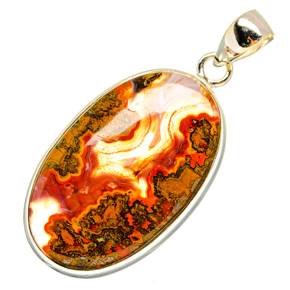 Moroccan Agate Pendants handcrafted by Anasilvercos - PD9608