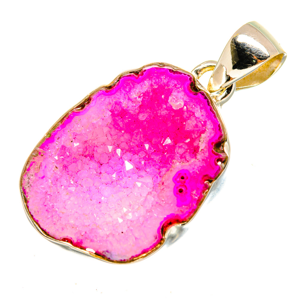 Purple Geode Slice Pendants handcrafted by Anasilvercos - PD9619