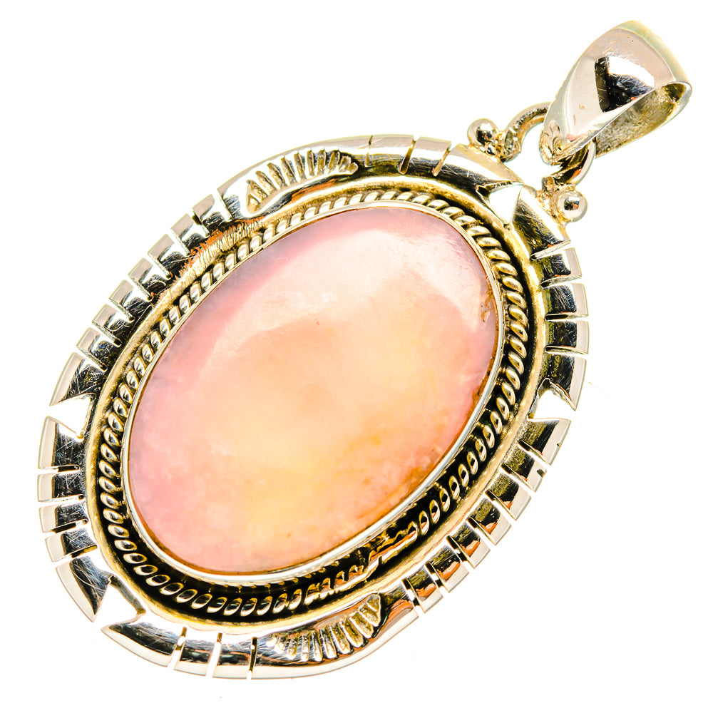 Pink Opal Pendants handcrafted by Anasilvercos - PD9623