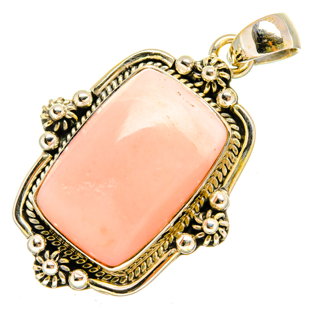Pink Opal Pendants handcrafted by Anasilvercos - PD9624