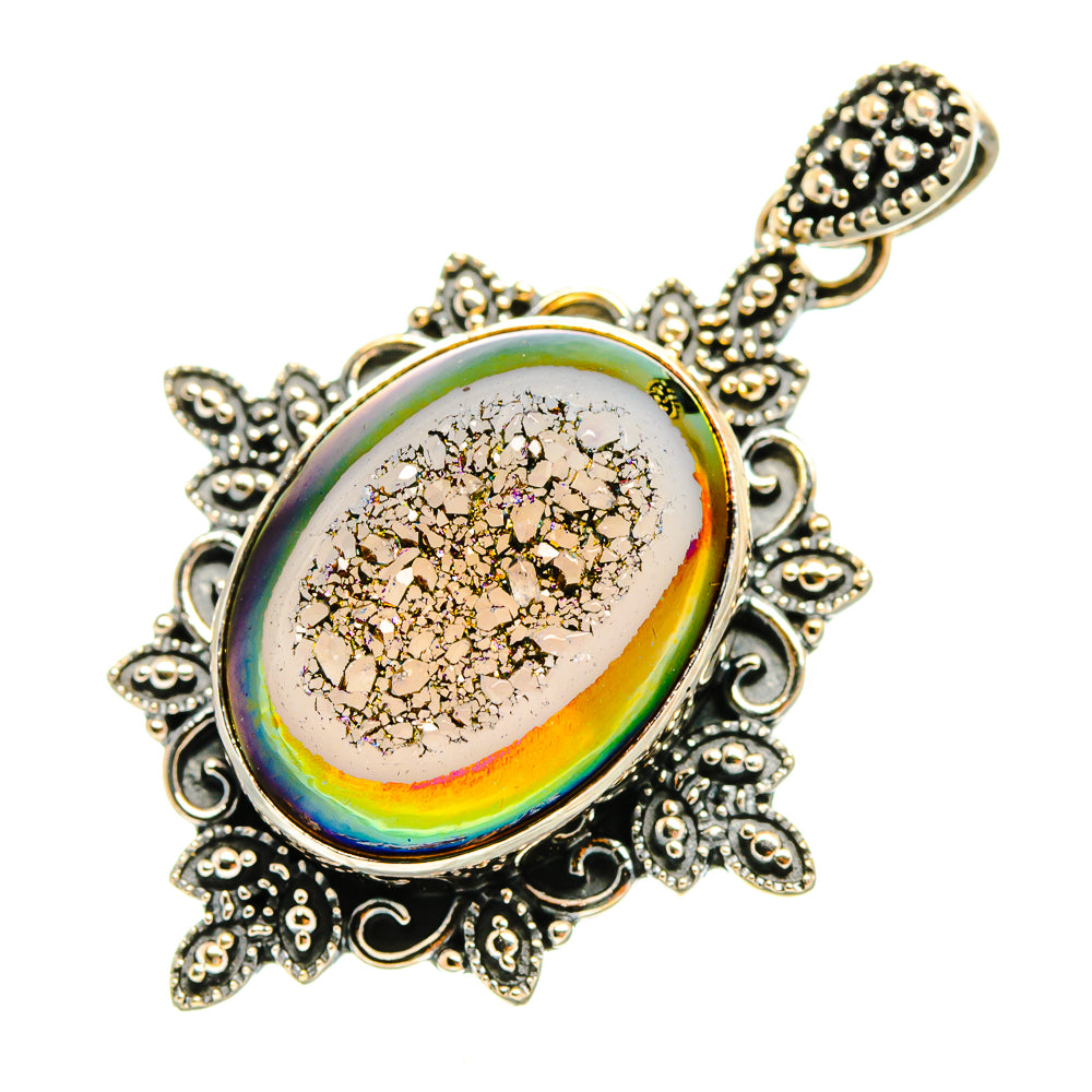 Titanium Druzy Pendants handcrafted by Anasilvercos - PD9631