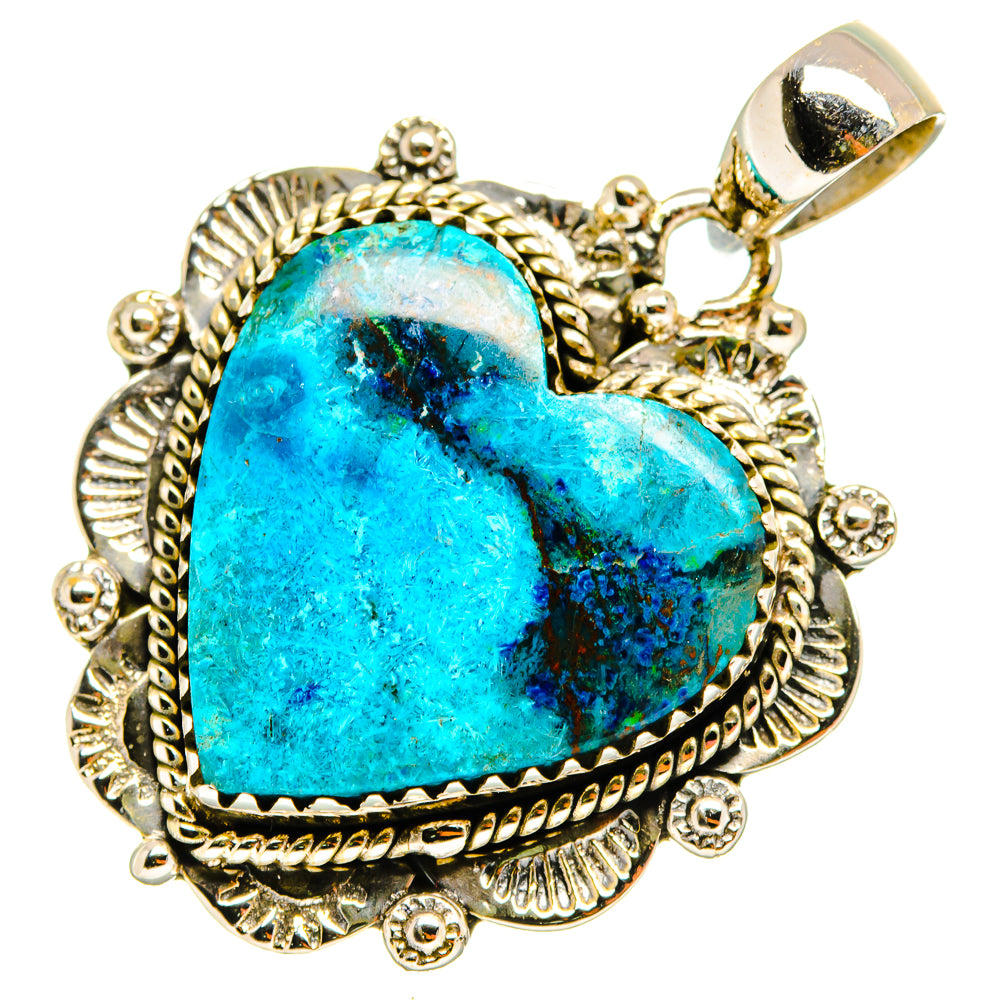Chrysocolla Pendants handcrafted by Anasilvercos - PD9636