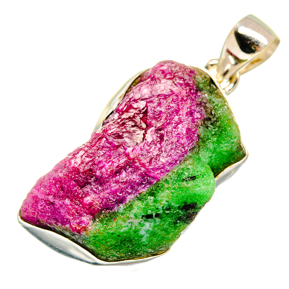 Ruby Zoisite Pendants handcrafted by Anasilvercos - PD9680