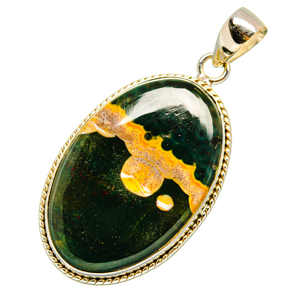 Ocean Jasper Pendants handcrafted by Anasilvercos - PD9687