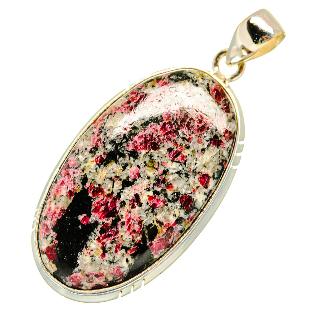 Russian Eudialyte Pendants handcrafted by Anasilvercos - PD9688