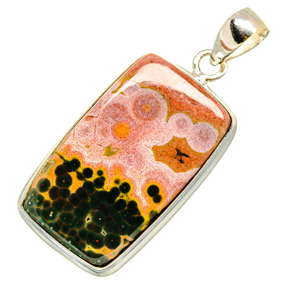 Ocean Jasper Pendants handcrafted by Anasilvercos - PD9691
