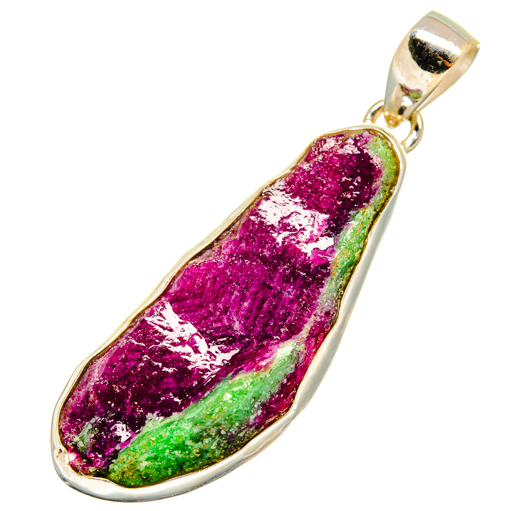 Ruby Zoisite Pendants handcrafted by Anasilvercos - PD9696