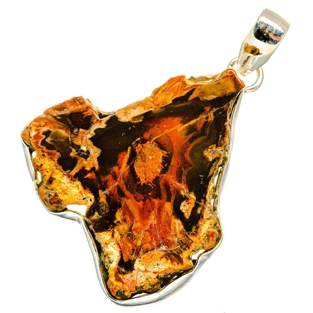 Petrified Wood Pendants handcrafted by Anasilvercos - PD9705