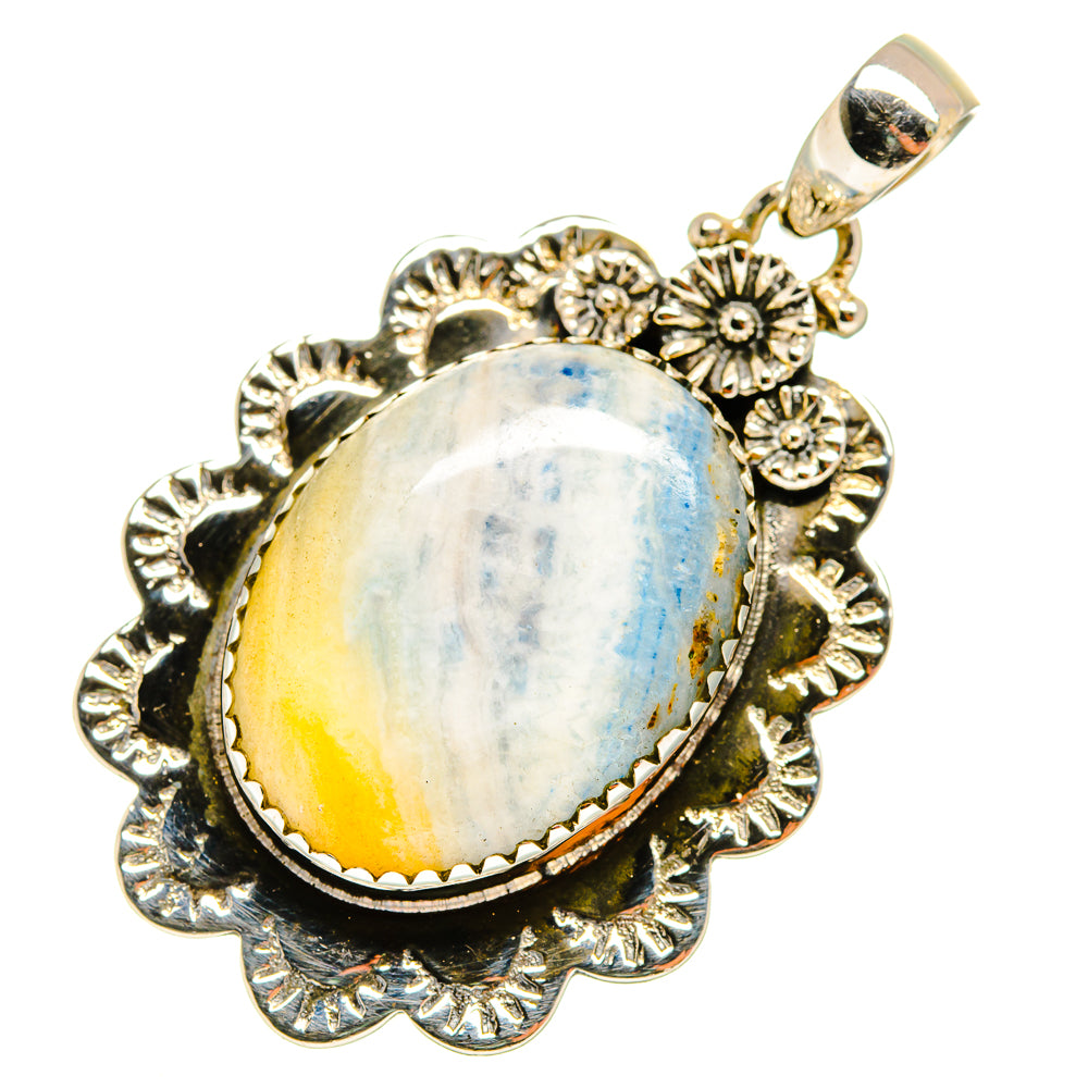 Blue Scheelite Pendants handcrafted by Anasilvercos - PD9706