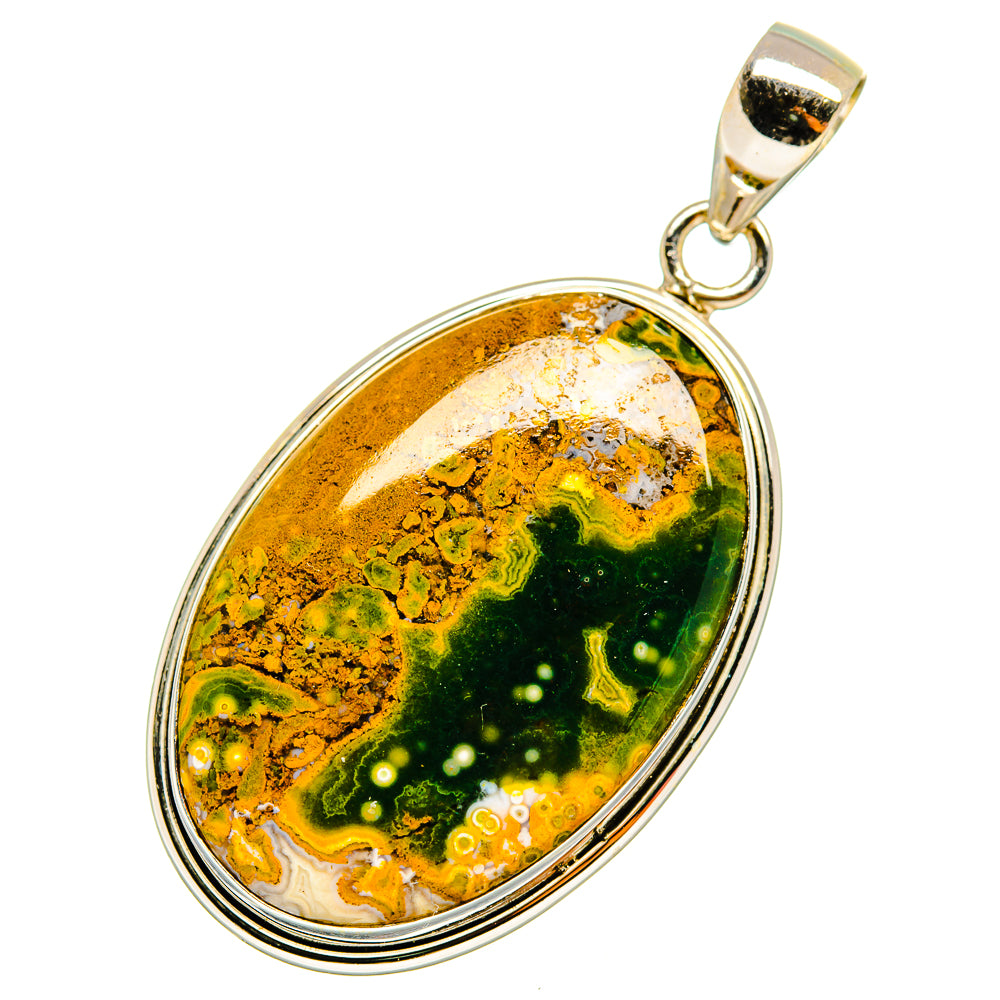 Ocean Jasper Pendants handcrafted by Anasilvercos - PD9712