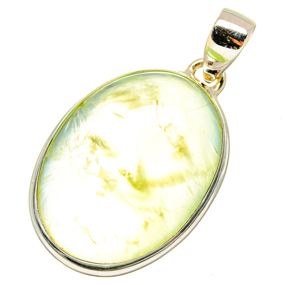 Prehnite Pendants handcrafted by Anasilvercos - PD9717