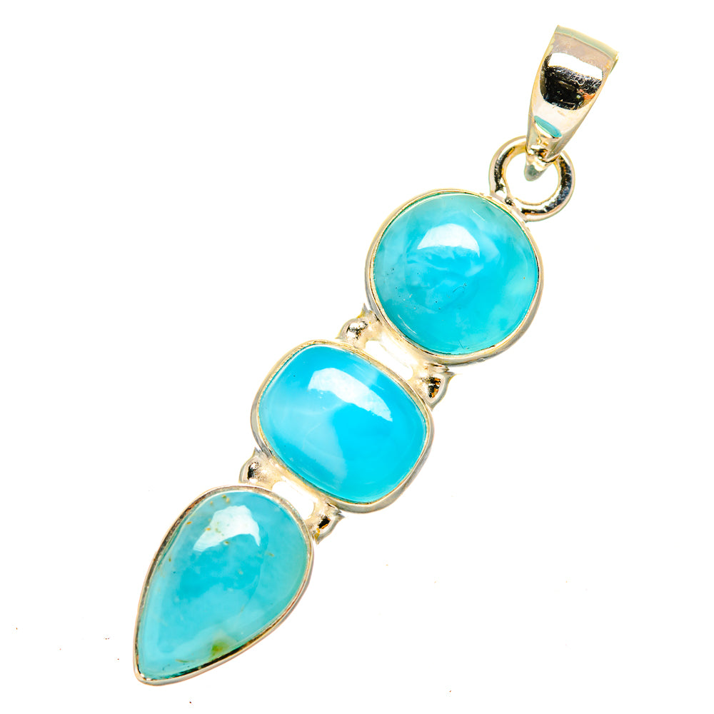 Larimar Pendants handcrafted by Anasilvercos - PD9740