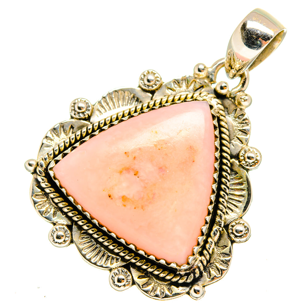 Pink Opal Pendants handcrafted by Anasilvercos - PD9746