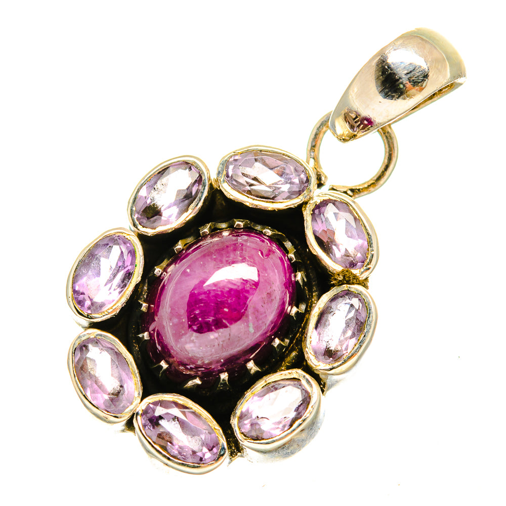 Pink Tourmaline Pendants handcrafted by Anasilvercos - PD9757
