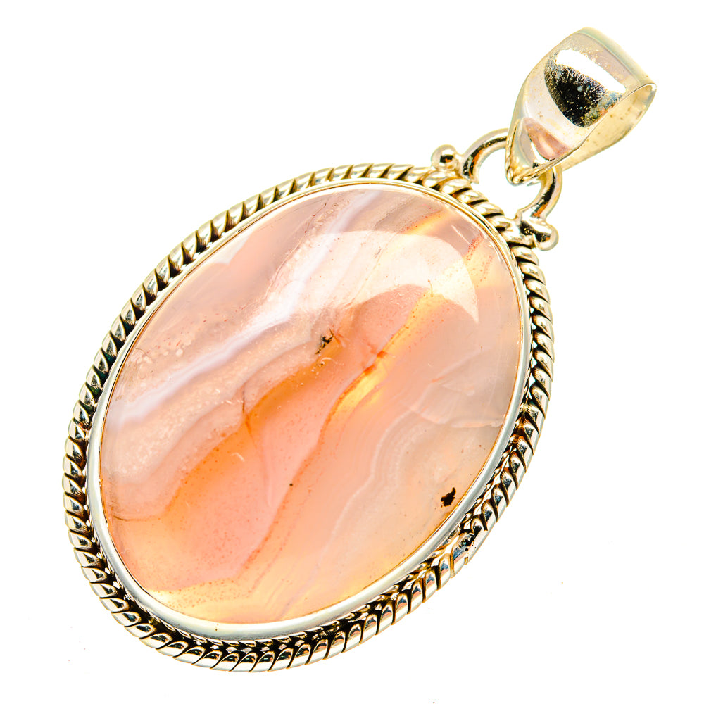 Botswana Agate Pendants handcrafted by Anasilvercos - PD9760 - Photo 2