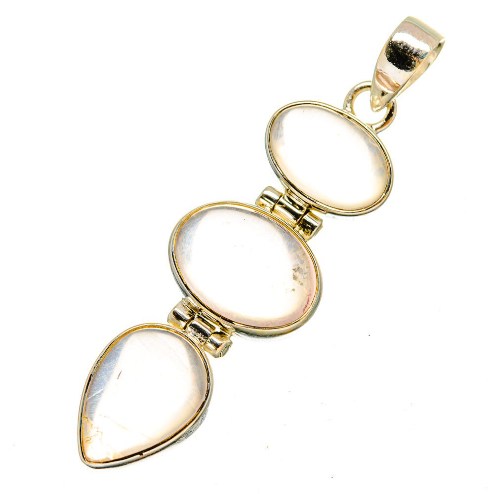 Rose Quartz Pendants handcrafted by Anasilvercos - PD9766