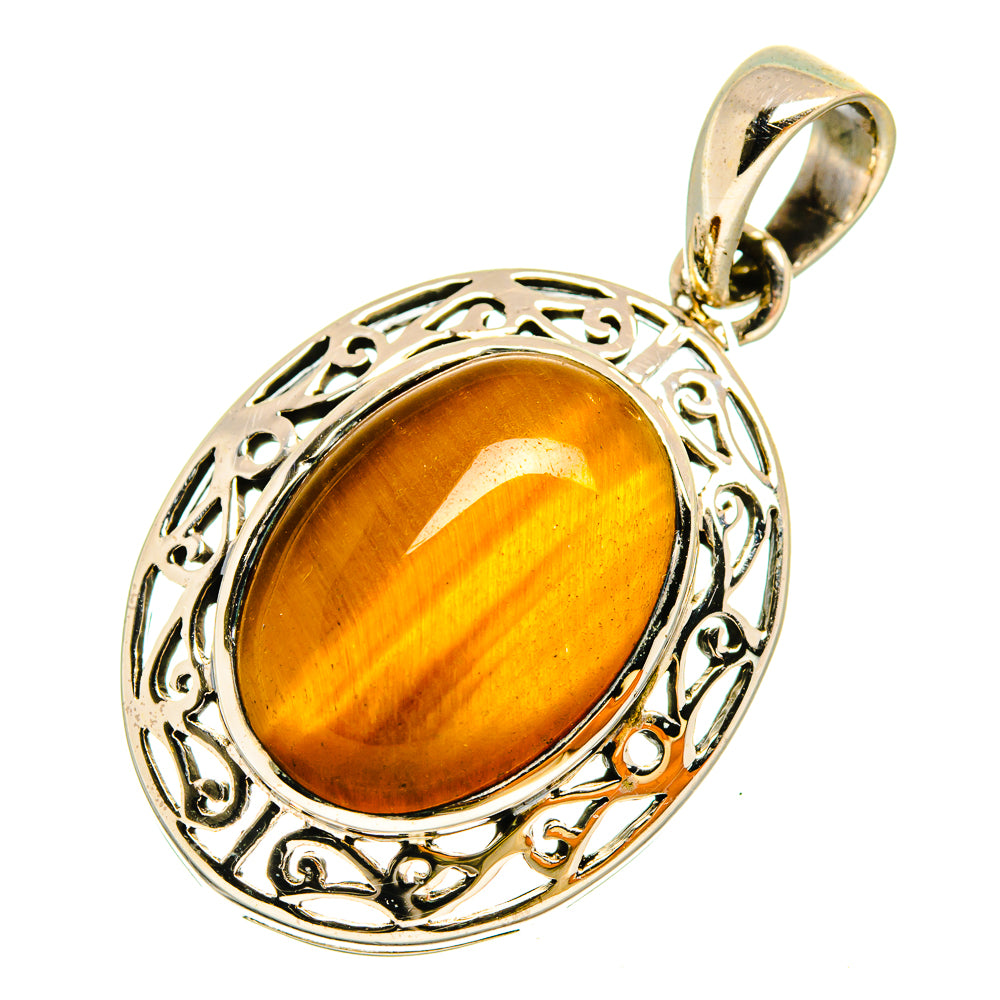 Tiger Eye Pendants handcrafted by Anasilvercos - PD9767