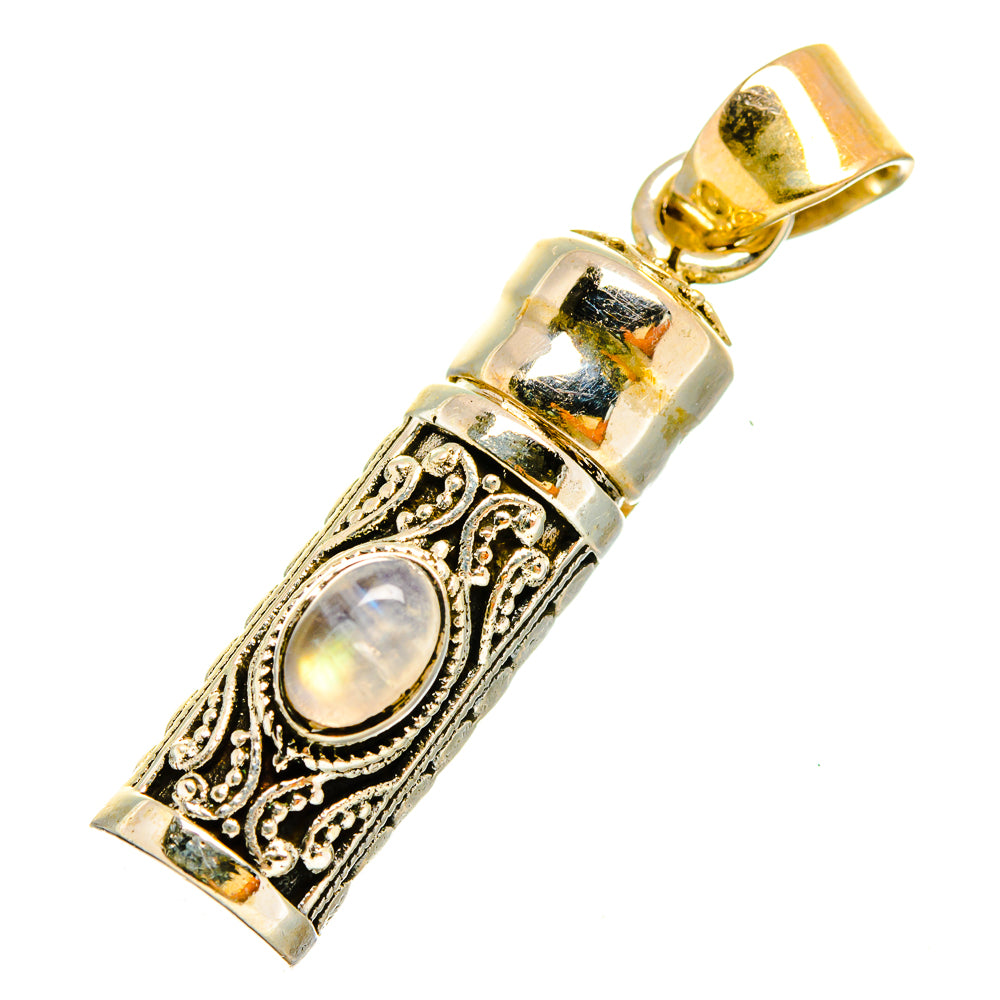 Rainbow Moonstone Pendants handcrafted by Anasilvercos - PD9778