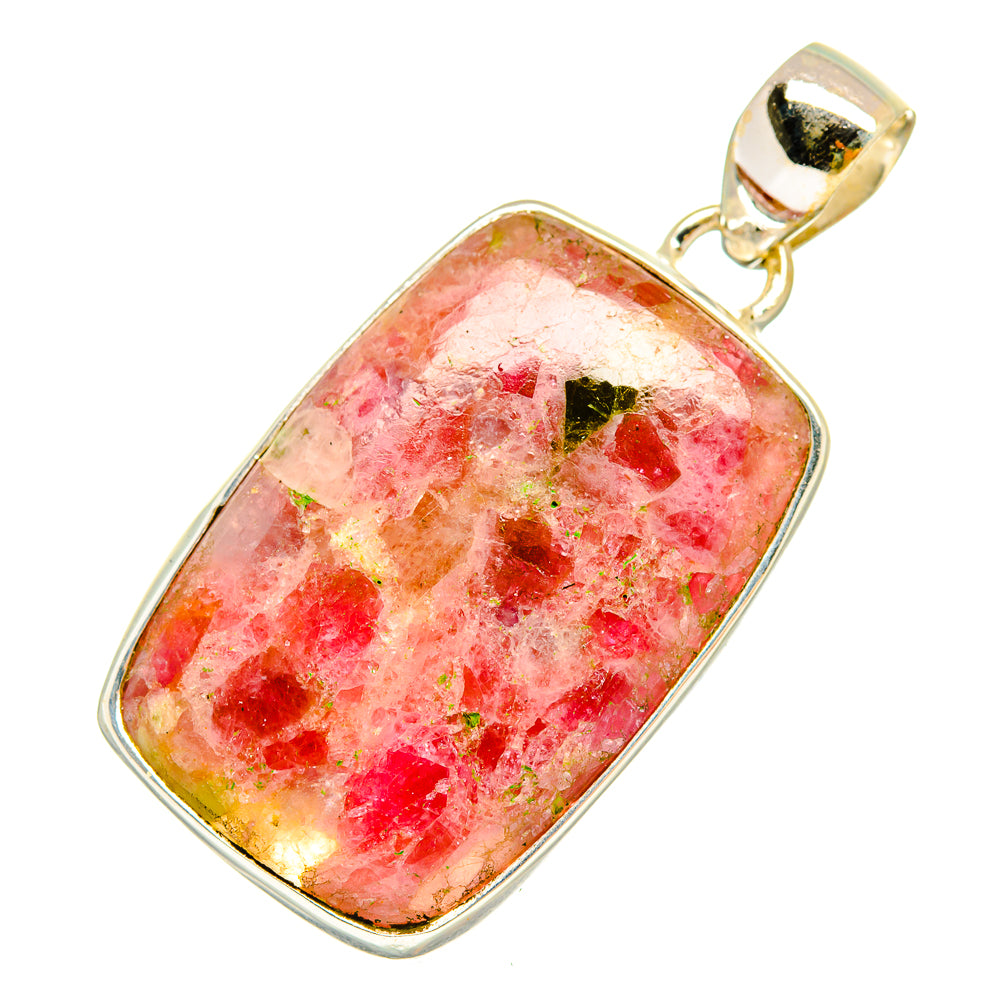 Pink Tourmaline Pendants handcrafted by Anasilvercos - PD9784