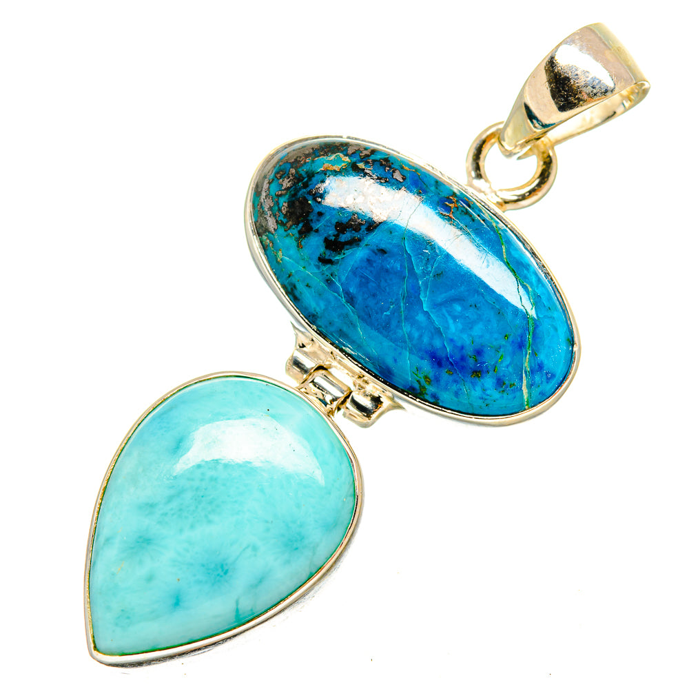 Chrysocolla Pendants handcrafted by Anasilvercos - PD9787